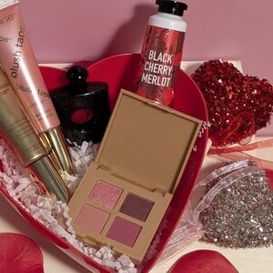 Tarte Eyeshadow Palette with Pink and Gold Hues